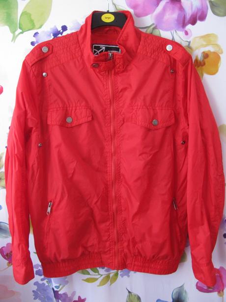 Červená bunda, větrovka exe jns, xxl