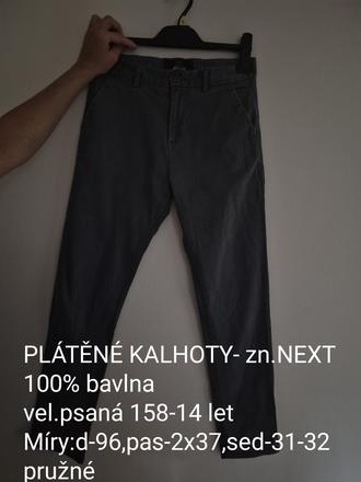 Chlapecké kalhoty-zn.next,13let, next,158