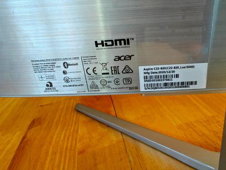 Kompletní počítač acer aspire c22-820, acer