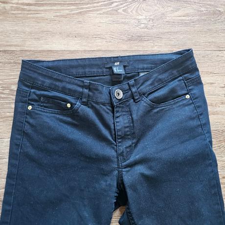 Dámské černé skinny jeans h&m vel. xs, h&m,xs