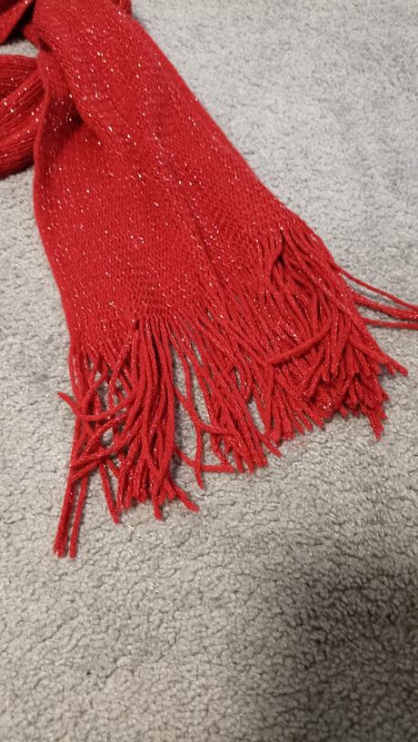 Třpytivá šála a rukavice, xl