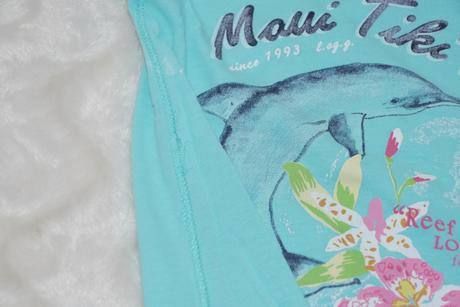 Tyrkysove tricko s delfinem, h&m,86