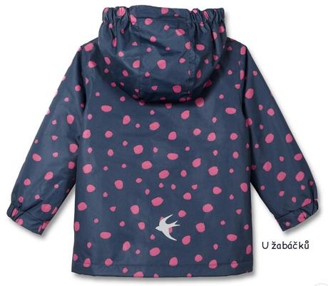Puntíkovaná termobunda tchibo dívčí vel. 98/104, tchibo,98 / 104