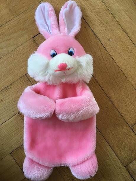 Plyšový zajíc králík obal na termo lahev,