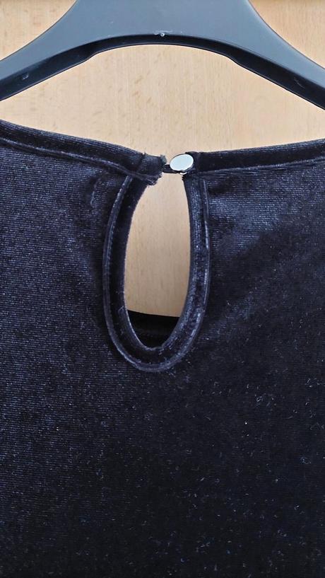 Černé sametové šaty sinsay, sinsay,s