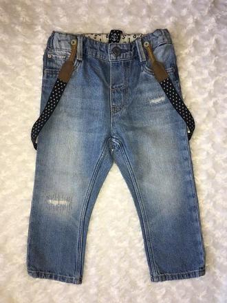 Modré rifle/džíny h&m, h&m,86