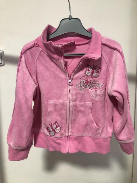 Sametová mikina barbie, 98