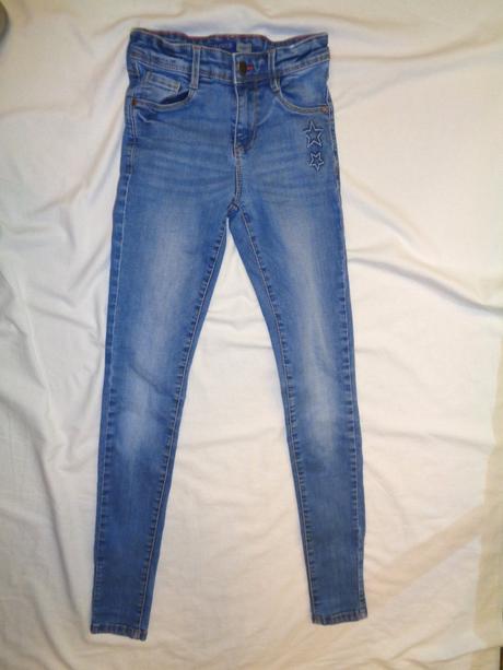 Luxusní elastické rifle - skinny, 152