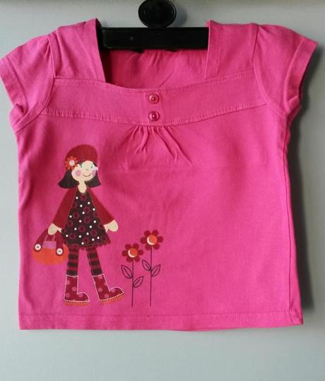 Bavlněné tričko s holčičkou vel. 92, george,92