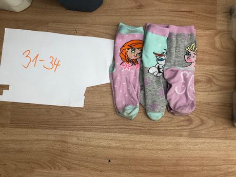 3 páry ponožek 31-34 elsa, frozen pro dívky, 31