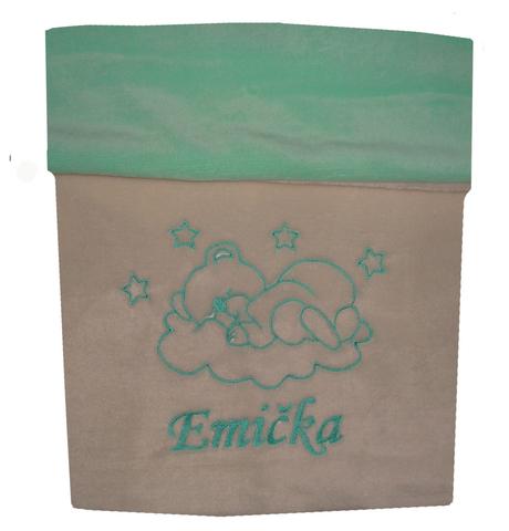 Deka s výšivkou jméno na přání - více barev, šířka (cm): 75,délka (cm): 90