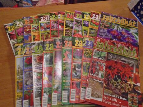 20 ks časopisu zahrádkář, 