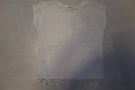 Krajkové tričko - halenka, h&m,98
