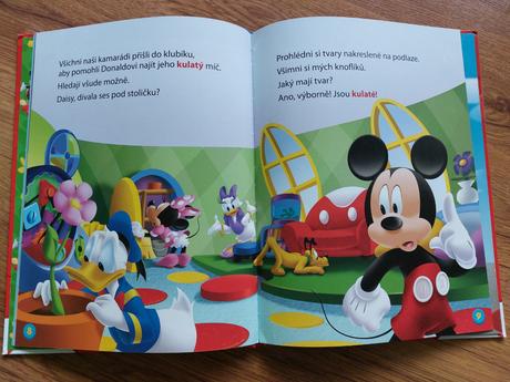 Kniha mickeyho klubík tvary - kulatý, 