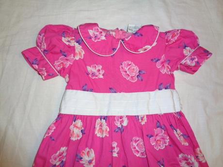 Luxusní sytě růžové květované šaty - slavnostní, girl2girl,86