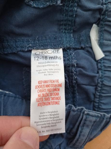 Kraťasy plátěné, riflové 104, f&f,104