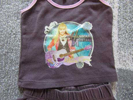 Tričko + kraťasy hannah montana vel.98/104, 98