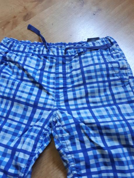 Veselé lehké káro kraťasy šortky, h&m,128