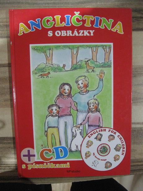 Kniha angličtina s obrázky + cd s písničkami, 