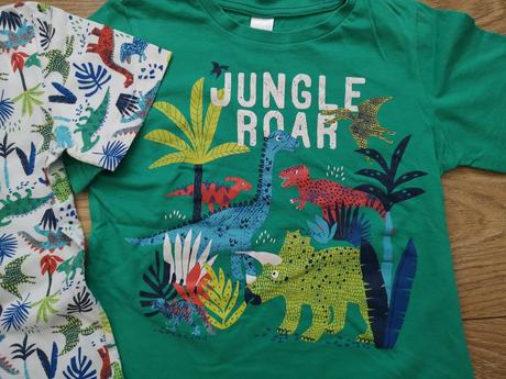 Krátká pyžama s dinosaury v.122, palomino,122