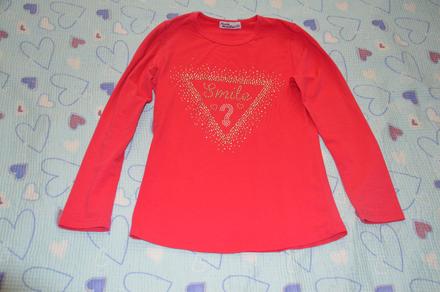 Triko dlouhý rukáv s kamínky, 152