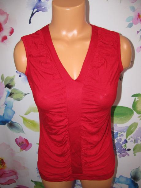 Letní elastická červená halenka, cherokee,164