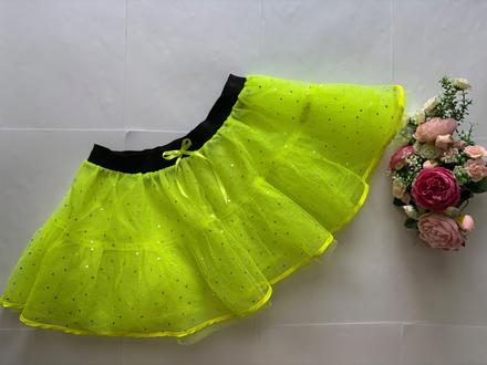An7/ sukně tylová neonová - v.cca 6/8 let, 128