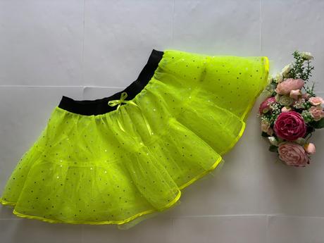 An7/ sukně tylová neonová - v.cca 6/8 let, 128