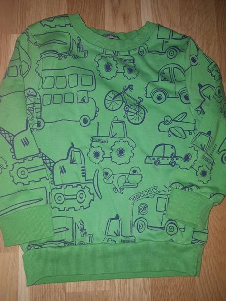 Zelená mikina s traktory 98 george, george,98