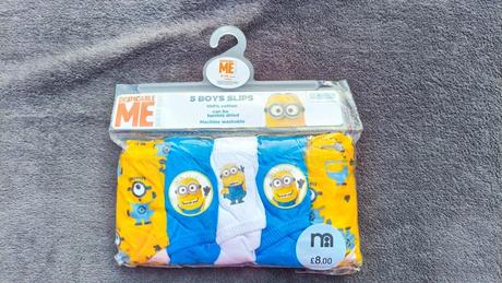 Slipy chlapecké nové mimoni 5pack vel.134/140, 134