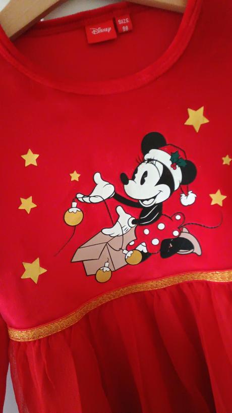 Krásné vánoční šaty, šatičky, disney,98
