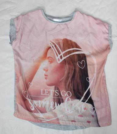 Ob32. bezva tričko pro mladou teenagerku 8-9 let, pepco,134