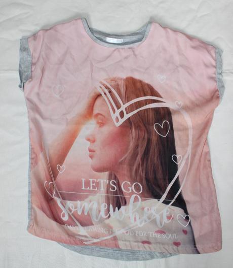 Ob32. bezva tričko pro mladou teenagerku 8-9 let, pepco,134