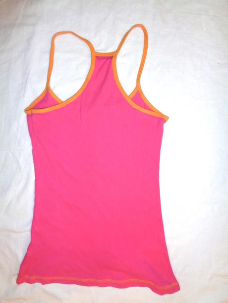 Super oranžovorůžové bavlněné tílko , denim co,170
