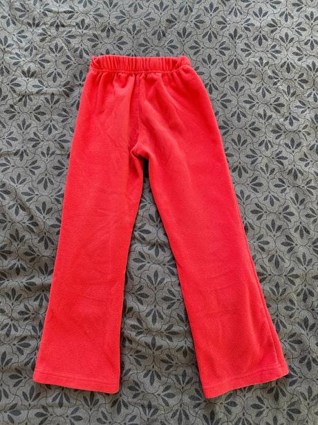 Flísové teplé dívčí tepláky vel. 122-128/8 let, 128