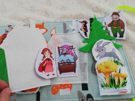 Quiet book červená karkulka,