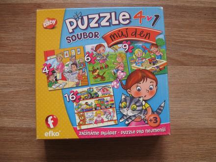 Soubor puzzle 4v1 můj den, 