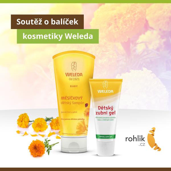 Čtvrteční soutěž s Weledou. Jak jste vybírali kosmetiku pro vaše nejmenší?