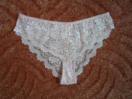 Růžové krajkové kalhotky, sinsay,m