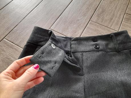 Šedé společenské kalhoty zn. ff, vel. 34, f&f,34