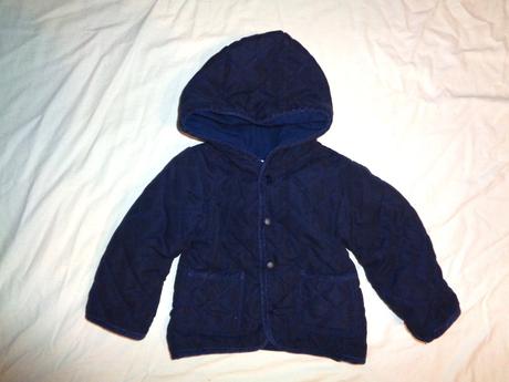 Modrá prošívaná přechodová bunda, baby,74