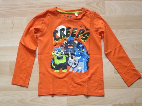 Tričko oranžové s příšerkama c&a, c&a,110