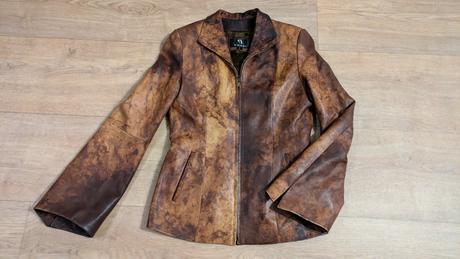 T482 zateplené koženkové sako, bunda vel. s, s