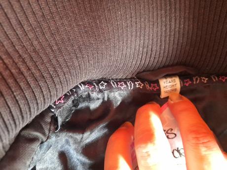 Bunda černá next 140 starší s kožíškem, next,140