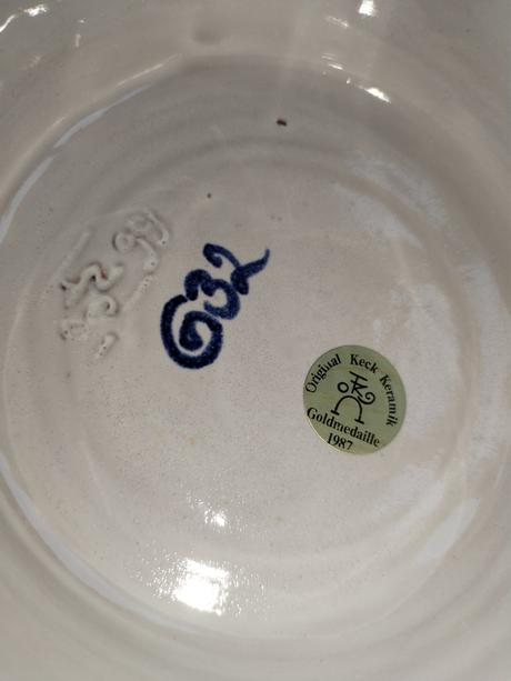 Originální zdobená keramická mísa, 