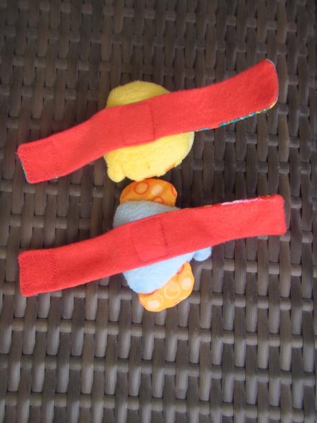 2x bright starts chrastítko na ruku slon a tygr,