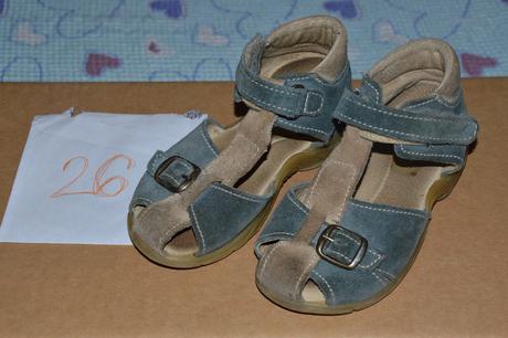 Zdravotní celokožené sandálky, se špičkou, santé,26