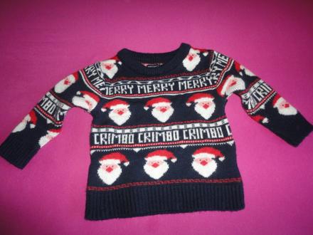 Vánoční svetřík next, vel. 12-18 měsíců, next,86