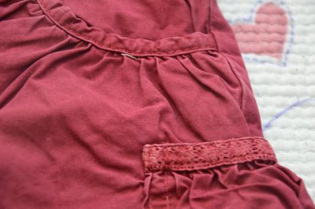 Moderní vínové kalhoty, značkové, min. nošené, h&m,80