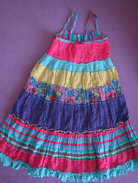 Letní šaty točivé, barevné, dúhové, girl2girl,98, girl2girl,98